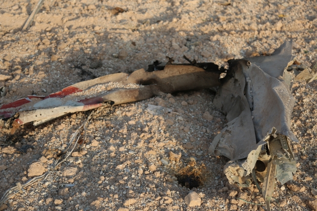 İdlib'de Esed rejimine ait savaş uçağı düşürüldü