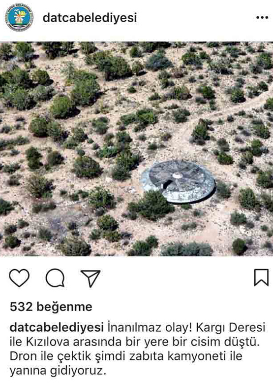 Belediyeden UFO'lu 1 Nisan şakası