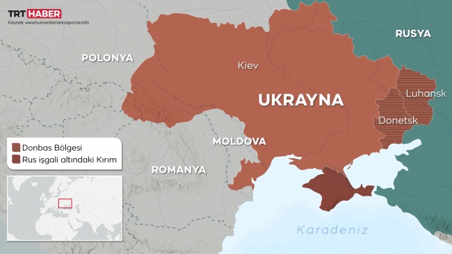 TRT Haber Donbas'ta: Rusya yanlısı ayrılıkçılara ait bölge görüntülendi