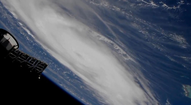 Bahamalar'da etkili olan Dorian Kasırgası uzaydan görüntülendi