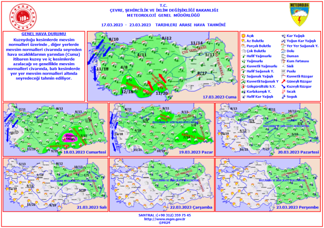 Hafta sonu yağışlı sistem etkisini sürdürecek