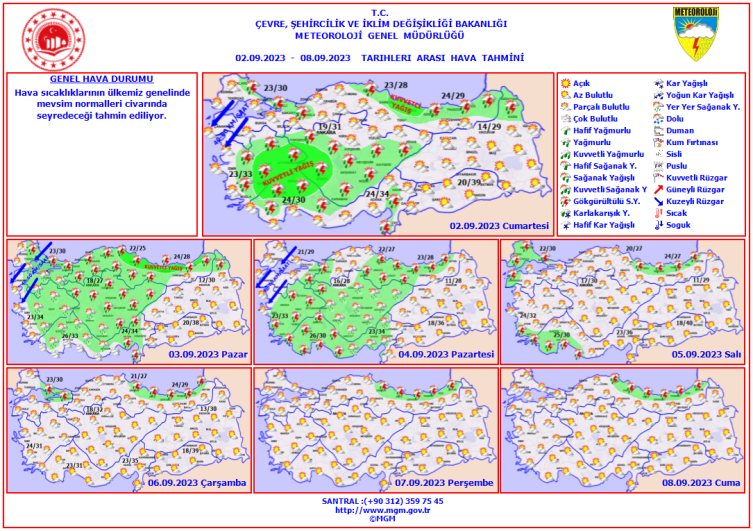 8 il için "sarı" uyarı: Kuvvetli yağışa dikkat