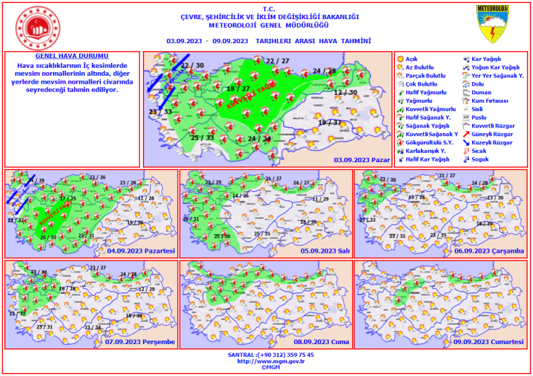 19 il için "sarı" ve "turuncu" uyarı: Kuvvetli yağışa dikkat