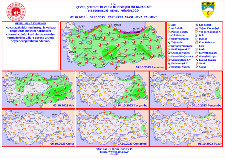 Yağışlı hava perşembe günü etkisini kaybedecek