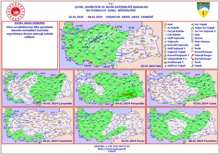 Yeni yılın ilk haftası yağışlı geçecek