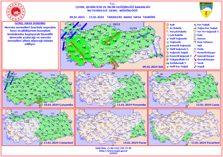 Yağışlı sistem hafta boyunca etkili olacak