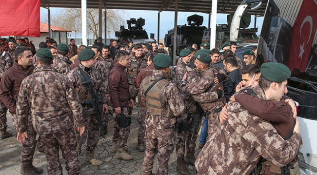 PÖH'ler dualarla Afrin'e uğurlandı