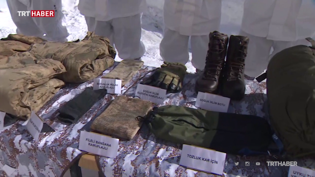 TRT Haber, jandarma komandoların kış eğitimine eşlik etti