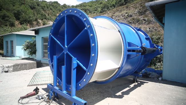 Alibey Barajı’nda vana değişimi