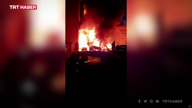 Almanya'da alkollü tır sürücüsü sokağı savaş alanına çevirdi