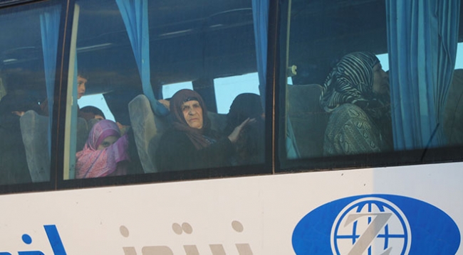 Yermük'ten ÖSO mensuplarını taşıyan ilk konvoy yola çıktı