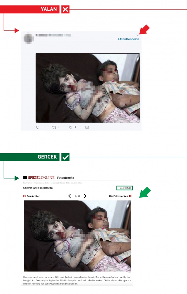 YPG/PKK yandaşları Çeçenistan savaşından Afrin yalanı üretti