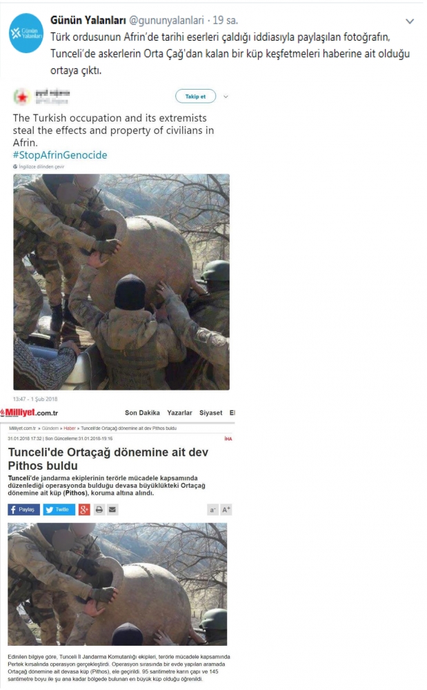 Terör örgütü PYD/PKK'nın yalan furyası devam ediyor