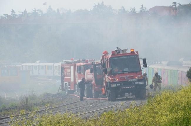 Haydarpaşa Tren Garı'nda yangın