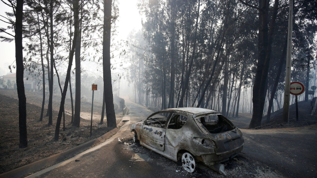 Portekiz'de durdurulamayan orman yangını 57 can aldı