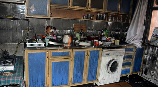 Gümüşhane’de öğrenci evi kül oldu