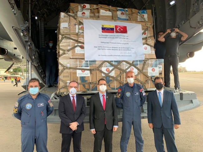 Türkiye'den Venezuela'ya tıbbi malzeme yardımı