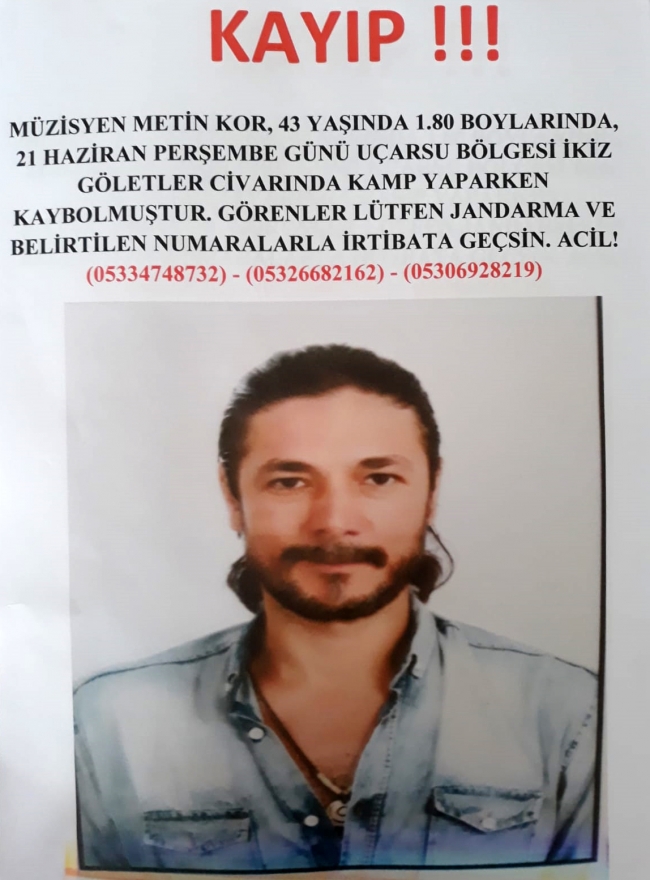 Kaş'ta kamp kuran müzisyenden 4 gündür haber alınamıyor