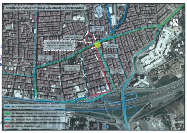 İstanbul Şirinevler'de trafiği rahatlatacak yeni düzenleme