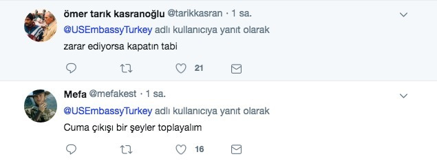 ABD'nin Ankara Büyükelçiliğinin sosyal medya hesapları donduruldu