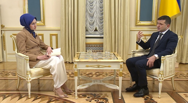 Ukrayna Devlet Başkanı Vladimir Zelenskiy, TRT Haber'in sorularını yanıtladı.