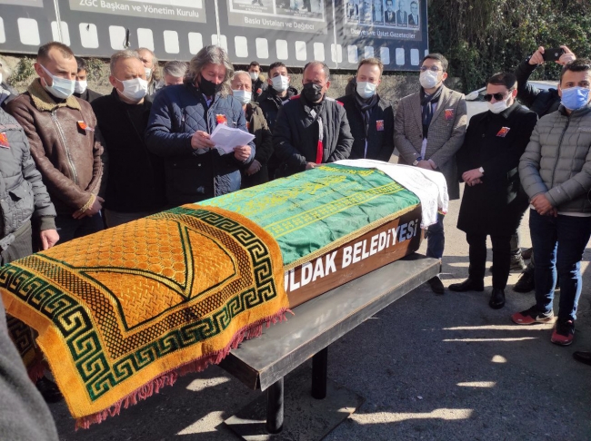 AA Zonguldak muhabiri Ferdi Akıllı son yolculuğuna uğurlandı