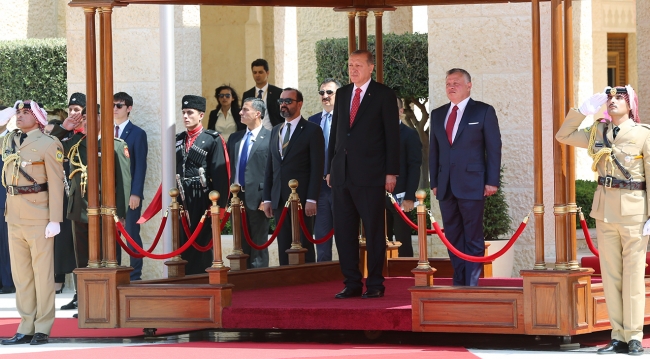 Cumhurbaşkanı Erdoğan Ürdün'de