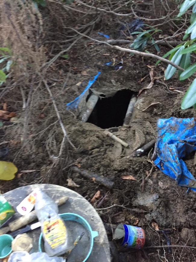 Trabzon'da terör örgütünün kullandığı sığınak bulundu