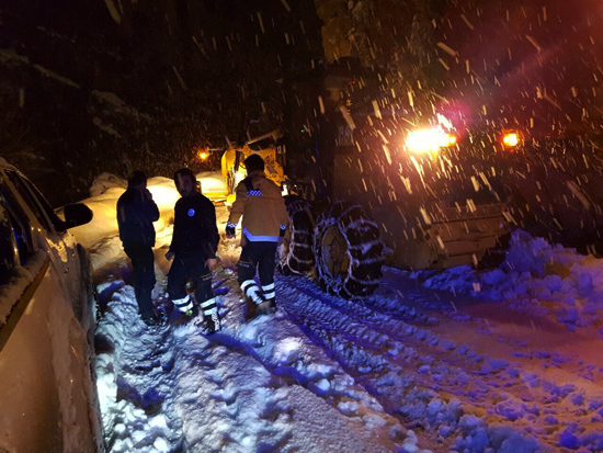 Beytüşşebap'ta hasta kurtarma operasyonu