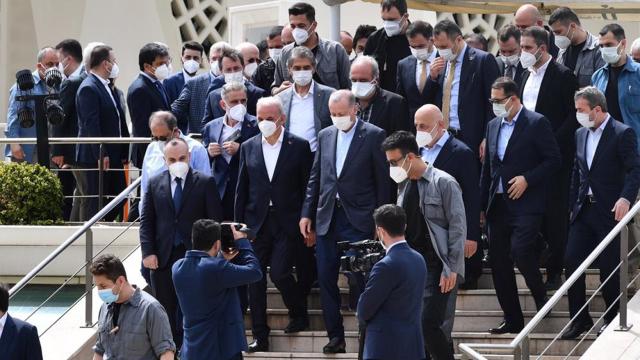 Cumhurbaşkanı Erdoğan İstanbulda cenaze törenine katıldı