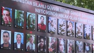 Gence'de Ermenistan saldırılarında yaşamını yitirenler anıldı