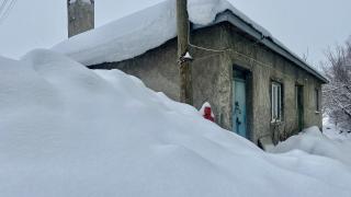 Ağrı'da kar kalınlığı 50 santimetre: Evler kara gömüldü
