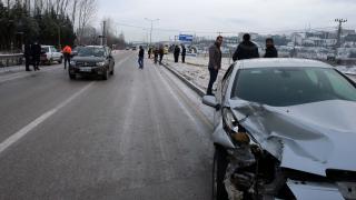 Tokat'ta 2 otomobilin çarpıştığı kazada 2 kişi yaralandı