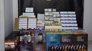 Edirne'de 224 şişe kaçak içki ele geçirildi