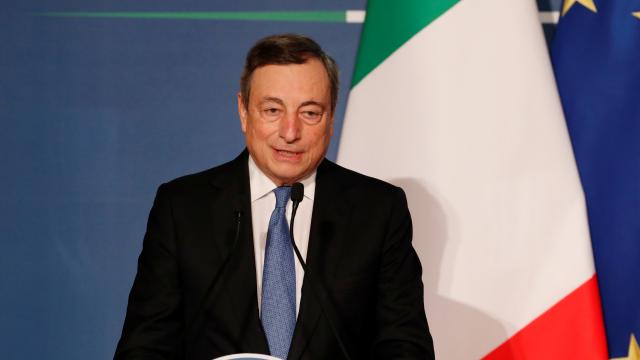 Il premier italiano Draghi ha ribadito il suo sostegno all'Ucraina - Reuters
