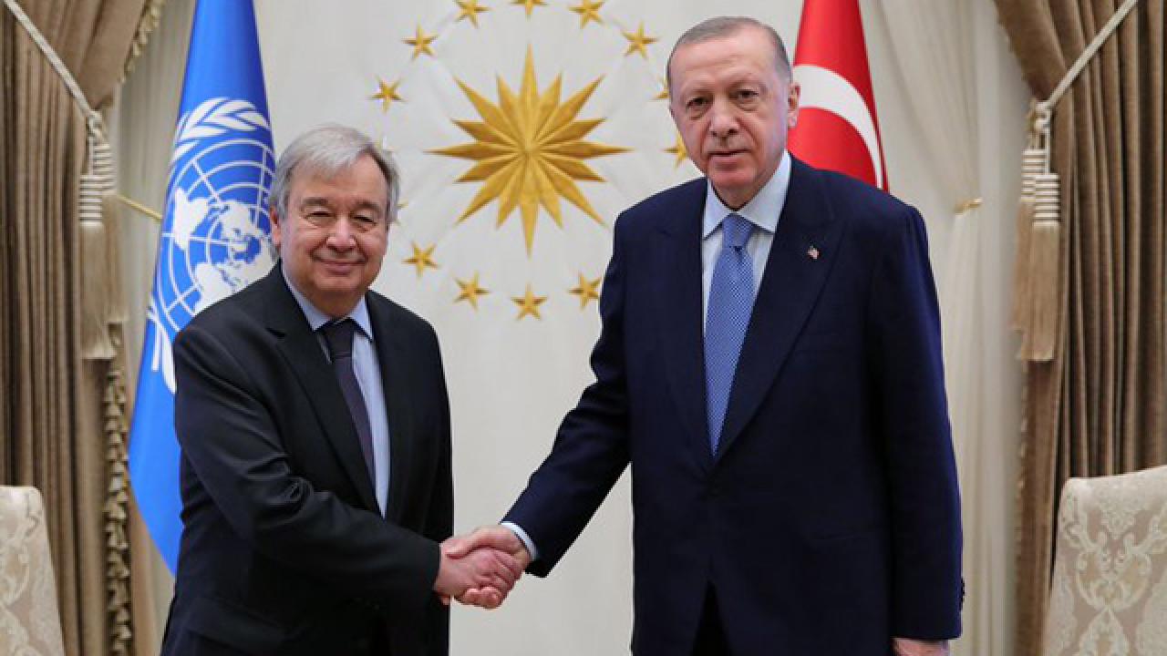 Erdoğan Guterres ile görüştü