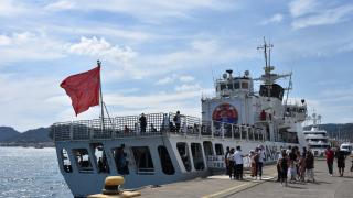 TCSG Umut Gemisi, Muğla'da öğrenciler için demir aldı