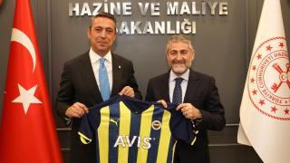 Hazine ve Maliye Bakanı Nebati Fenerbahçe Başkanı Koç'u kabul etti