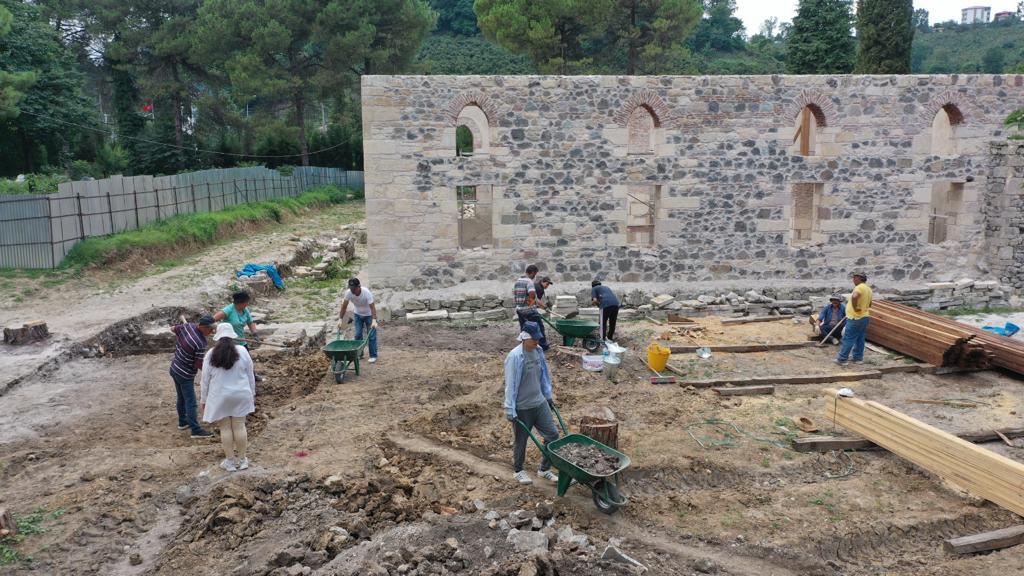 Ordu'da tarihi caminin restorasyonunda 600 yıllık kalıntılar ortaya çıktı