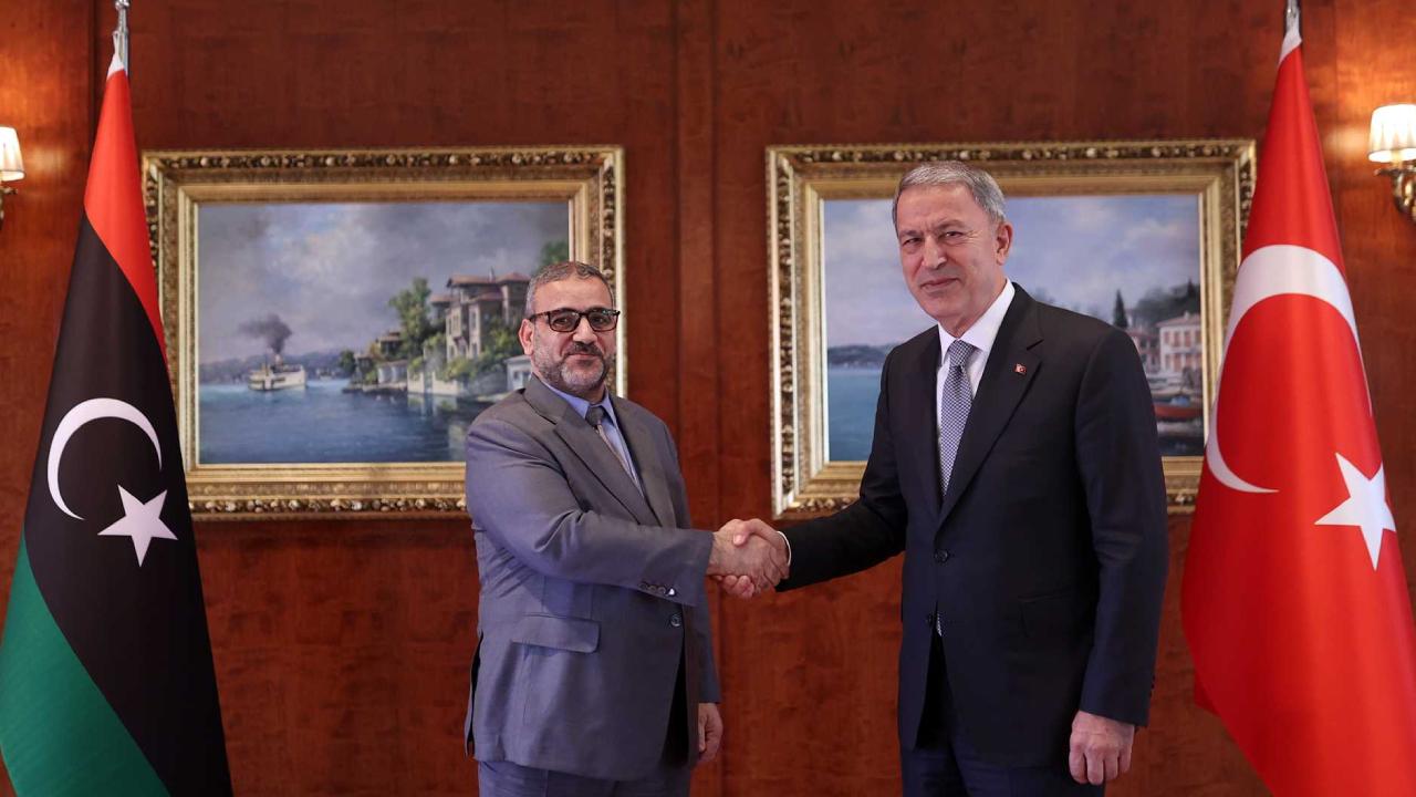 Bakan Akar, Libya Yüksek Devlet Konseyi Başkanı ile görüştü