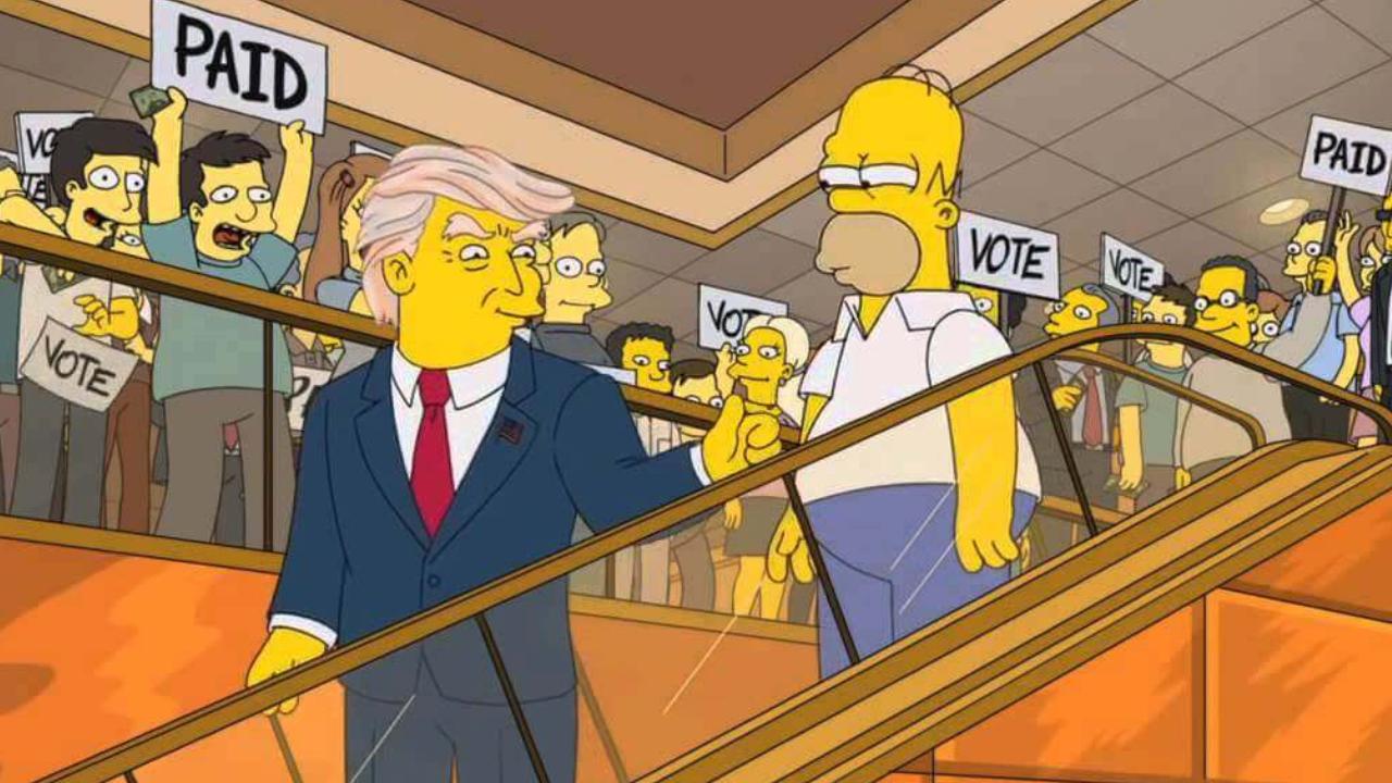 Simpsonlar, Trump&#039;ın 2024 başkan adaylığı öngördü iddiası
