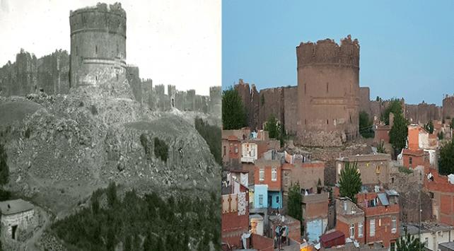 Diyarbakırın 100 yıl önce fotoğraflanan tarihi dokusu aynı kadrajdan görüntülendi
