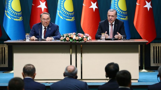 CumhurbaÅkanÄ± ErdoÄan ile Nazarbayev ortak hedefler iÃ§in buluÅacak