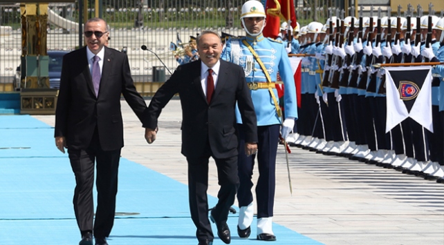 Kazakistan Cumhurbaşkanı Nazarbayev Türkiyede
