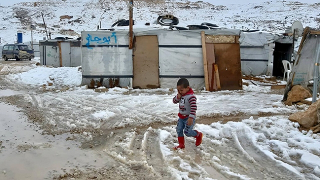 Kar fırtınası Lübnan'da mültecilerin çektiği acıyı artırıyor - Son Dakika  Haberleri